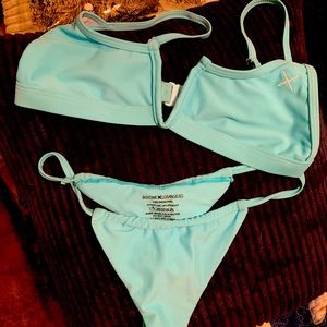 (SEND OFFERS) Baby Blue Boutine LA Bikini small - NEW